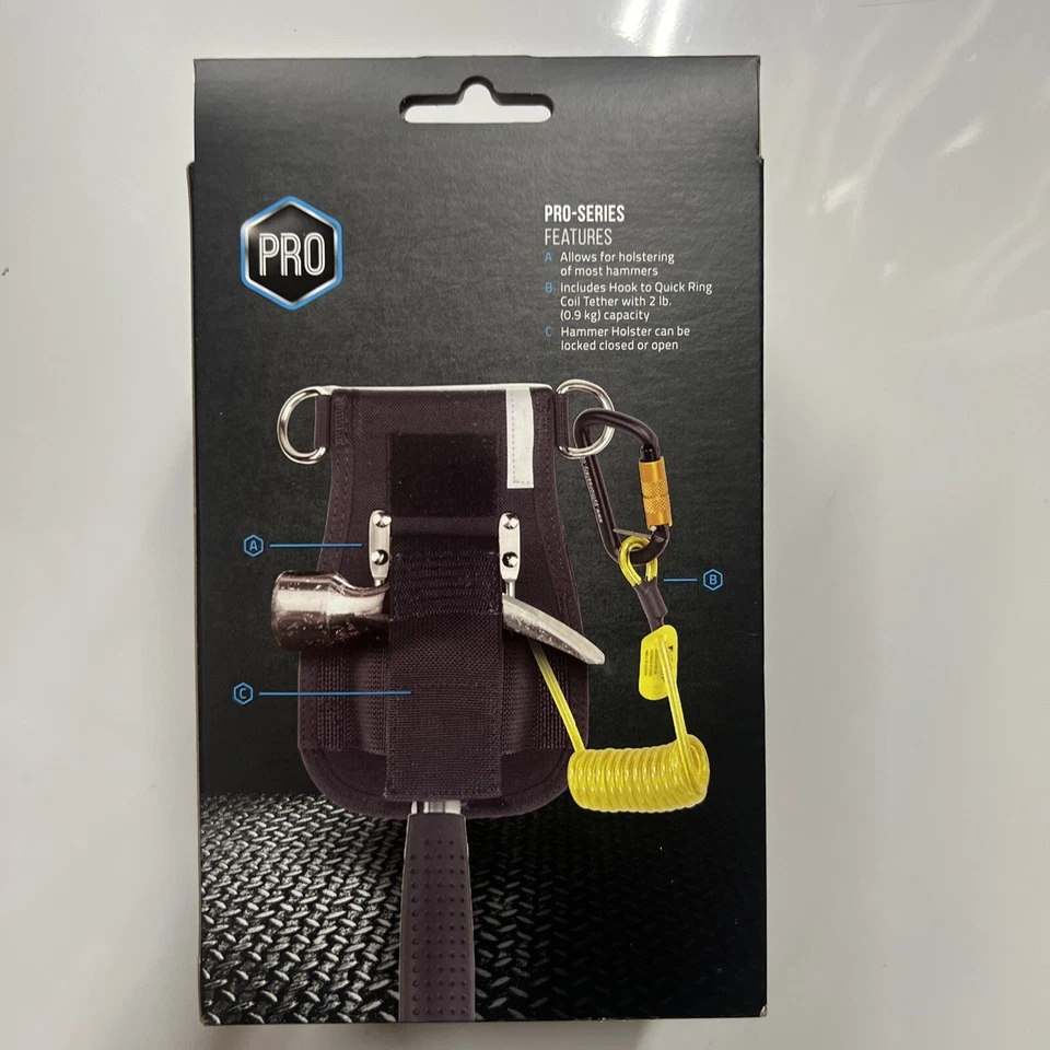 3M DBI SALA 1500094 Hammer Holster, Belt with Hook2Quick Ring Coil Tether with - Image 2 of 4