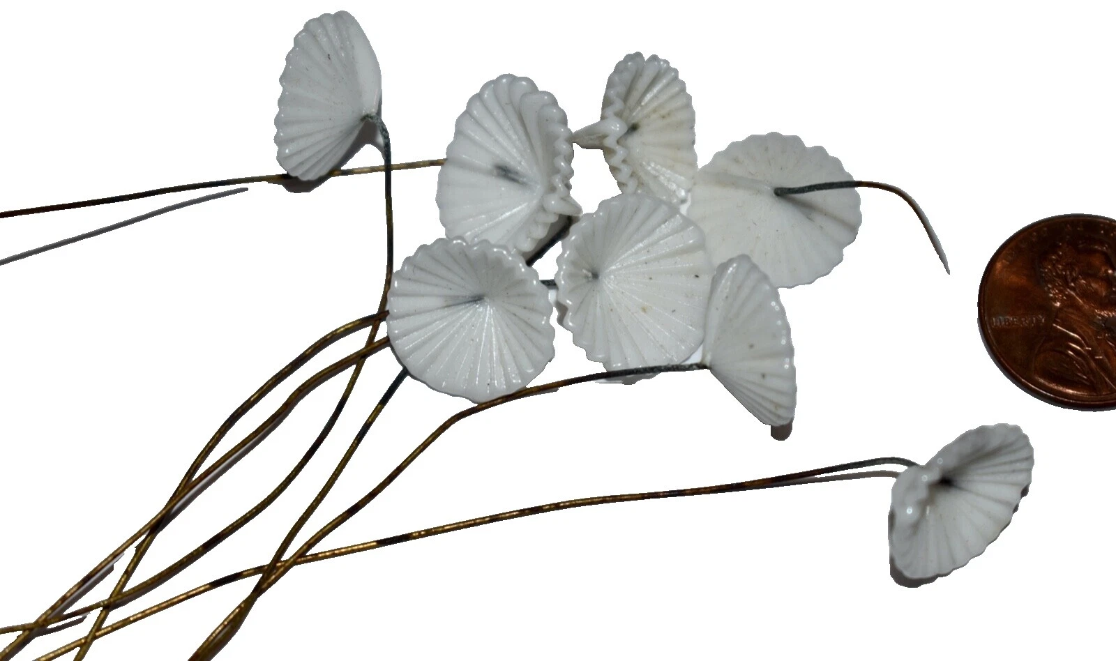 Vidrio blanco Espaciador Perlas y Stoppers