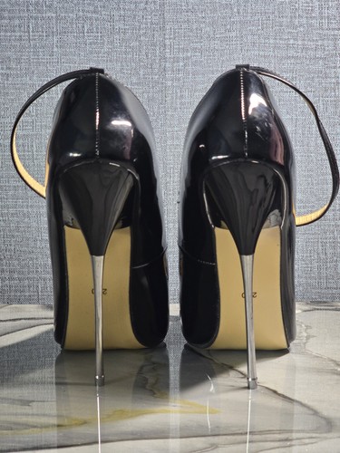 Fetish Style Extreme High Heels 6 Inch US13 Weite Größe Schwarz - Bild 3 von 7