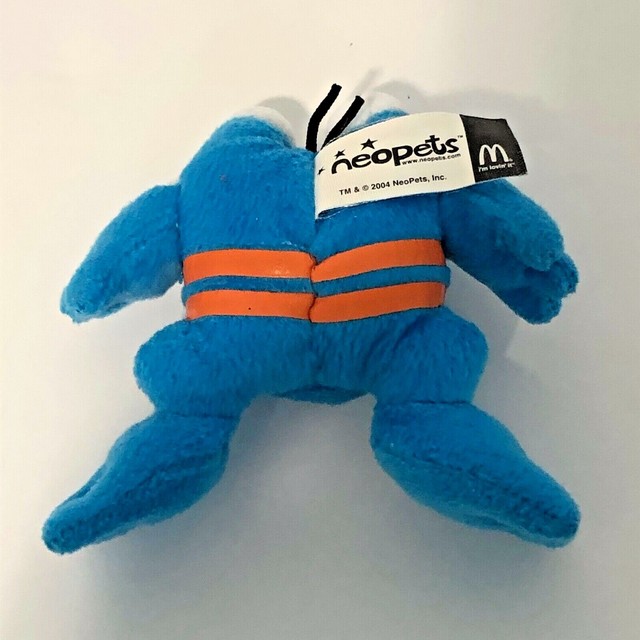 McDonlad's Happy Meal Neopets Green Shoyru, Blue Quiggle, Green