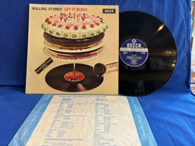 ROLLING STONES LET BLEED + INNER SKL 5025. ORIGINAL UK LP EXC