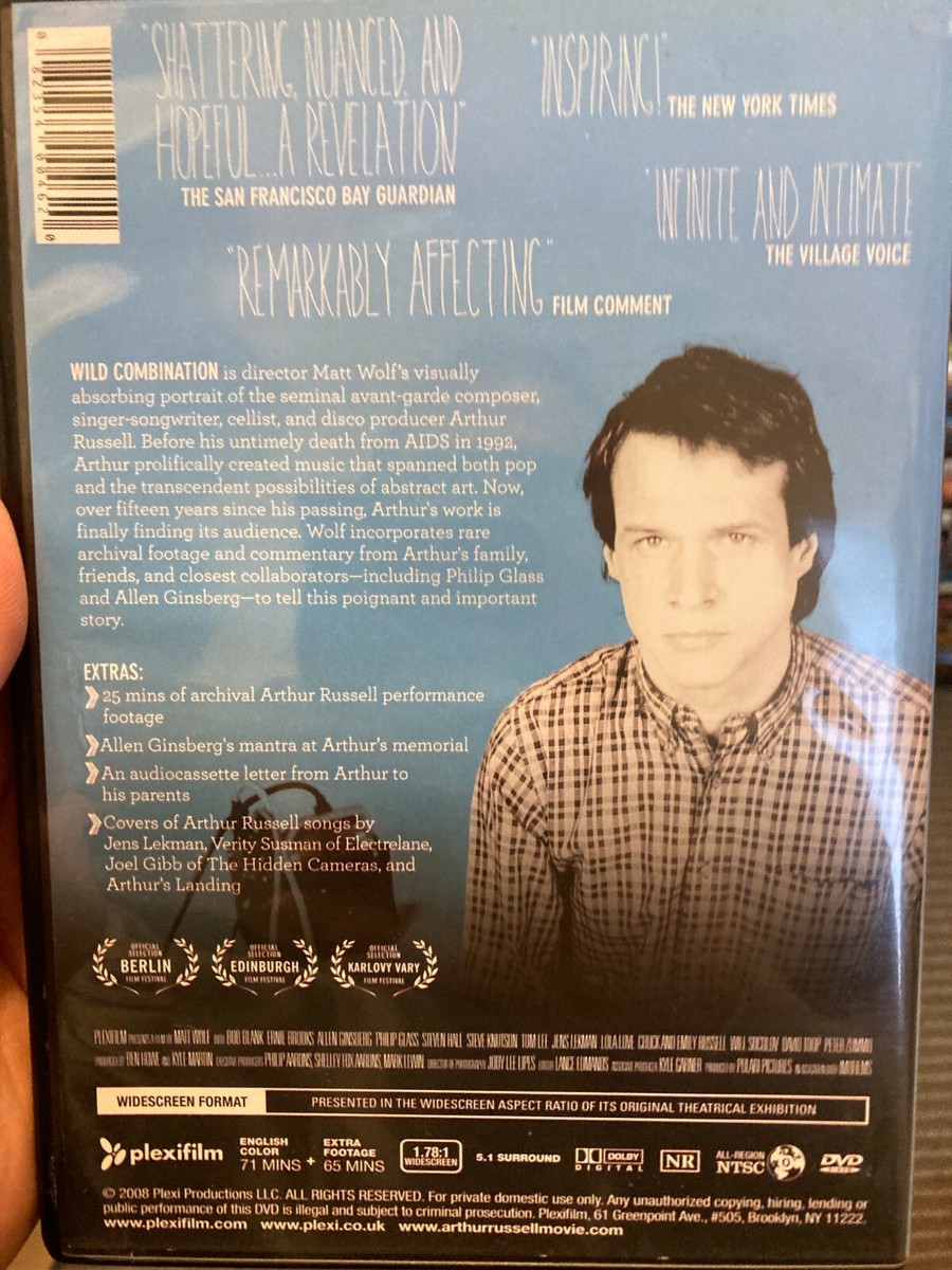 Wild Combination : A Portrait Of Arthur Russell region 1 DVD