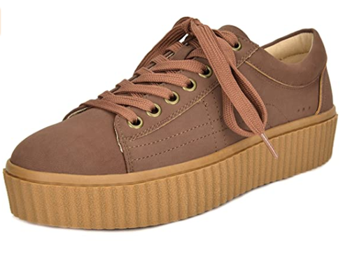 nude platform sneakers