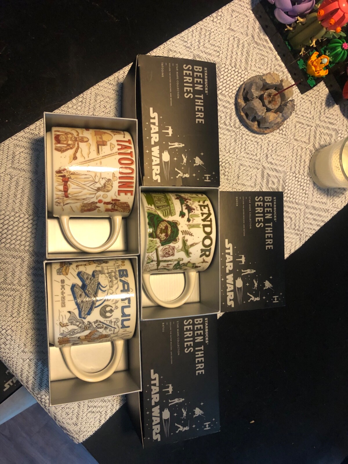 2021 Starbucks Disney Star Wars Mug Set Endor Batuu Tatooine Brand New