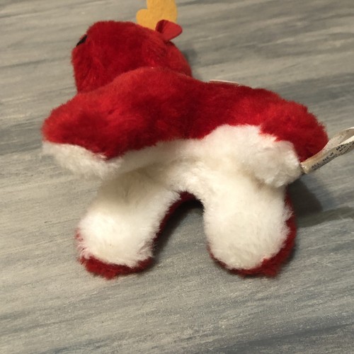 Navidad Rojo Reno Adorno con Manchas Peluche Adorno de Navidad - Imagen 4 de 5