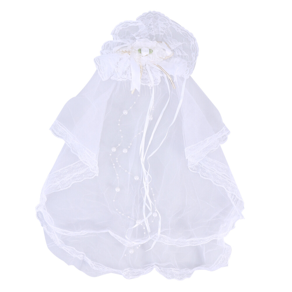 Veil Floral Bowknot Wedding Mantilla Hair Wreath Wedding Veil
