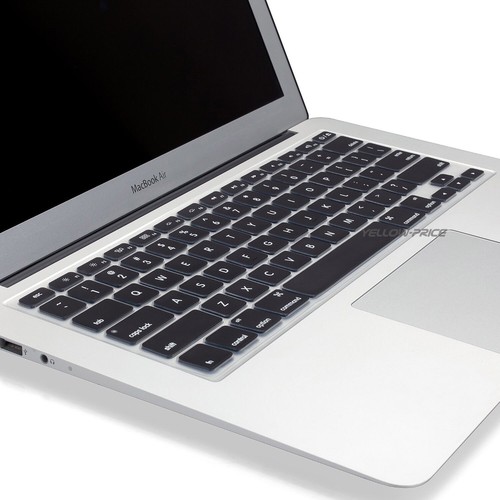 2pcs Black Silicone Keyboard Cover for Model A1921 Macbook Air 13" ONLY - Picture 2 of 2