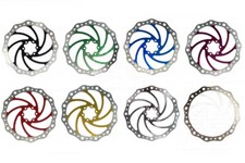 160mm 6in Vibe Disc Brake Rotor 6 Bolt IS Fixing Tough Stainless - 9 Colours