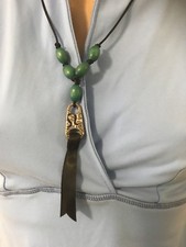 Lululemon Handmade Necklace Made with Authentic Lululemon Accessories Gold Tone