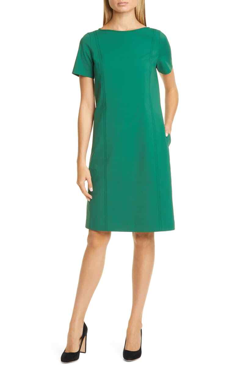 ann taylor loft green dress Ann Taylor LOFT Sage Green Cotton Empire Waist Dress main image 1