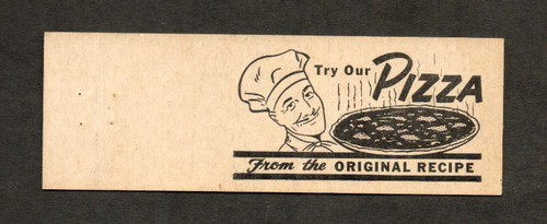 Pizza King St. Petersburg FL unbenutzt Vintage Mädchen Front Strike Streichholz Cover - Bild 2 von 2