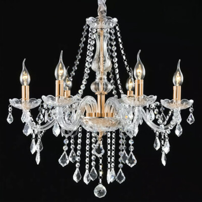 6/8Light Modern Crystal Chandelier Dining Room Pendant Lighting Ceiling Fixtures