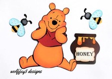 ELITE4U POOH BEAR DISNEY premade paper piecing scrapbook diecut piece album 3d