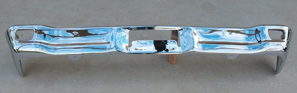 1966-1967 S Ford Fairlane Front Triple Chrome Plated Impact Bumper