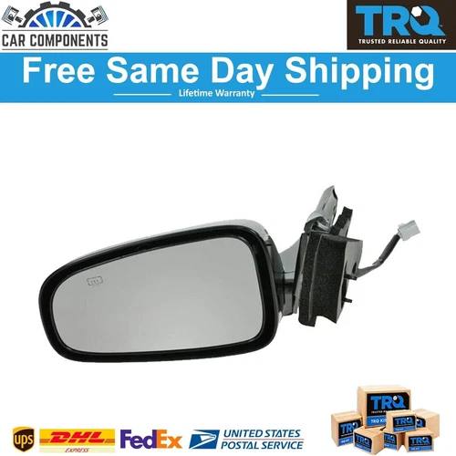 TRQ New Power Mirror Left Side Non-Folding Primed For 2000-2005 Chevy Impala