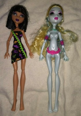 Lot 2 Monster High Dolls Cleo Denile Egyptian Lagoona Blue Nymph Mermaid Ebay
