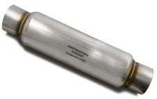 2.5 Inlet Oulet Straight Universal Glass Pack Muffler Resonator Exhaust