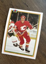 1990-91 Bowman - Joe Nieuwendyk #91 Tiffany ~ Mint ~ Dead Centering