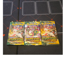 Pok&eacute;mon TCG Evolving Skies English Booster Packs Lot of 3