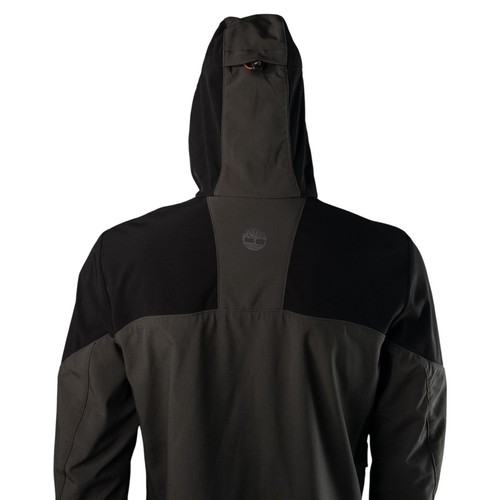 Timberland Hooded Softshell Jacket Olive Black Colorblock Outdoor Men's Medium - Picture 10 of 10