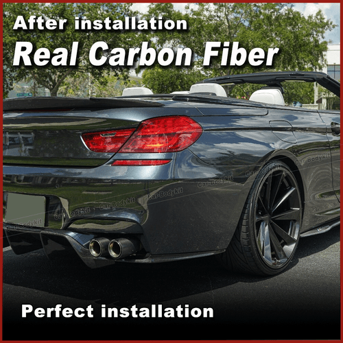 For BMW 6 Series F12 640i 650i Convertible 13-18 REAL Carbon Rear Trunk Spoiler - Picture 5 of 12