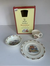 Royal Doulton Bunnykins Child's 3 Piece Set Plate Bowl Mug 1994 Bone China