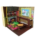 Vintage 1972 Mattel Barbie Mountain Ski Cabin Popup Playset Carry Case 4283