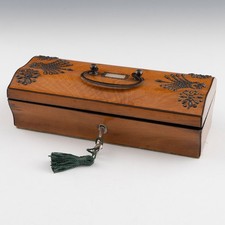 Palais Royal Box - Satinwood with Steel Decoration c1830