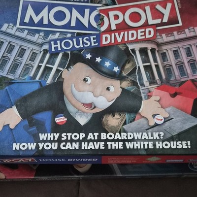 Hasbro Monopoly House Divided Politics Theme Family Board Game 2 Players