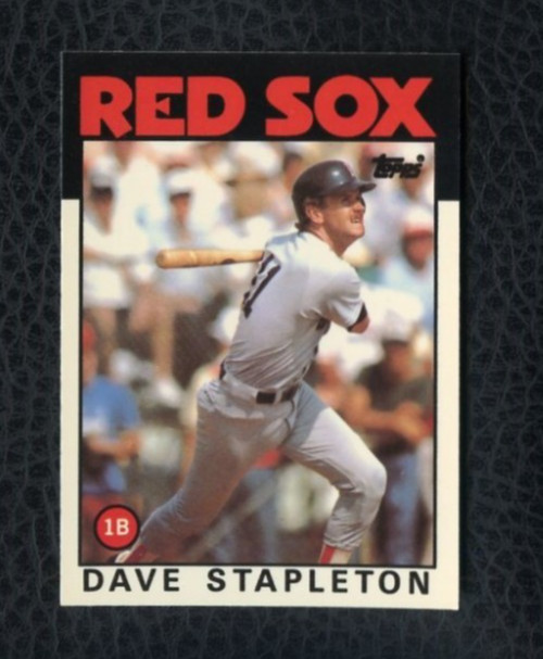 1986 TOPPS TIFFANY #151 DAVE STAPLETON BOSTON RED SOX