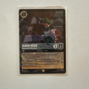Disney Lorcana Fabled Robin Hood Champion of Sherwood Legendary #177/204