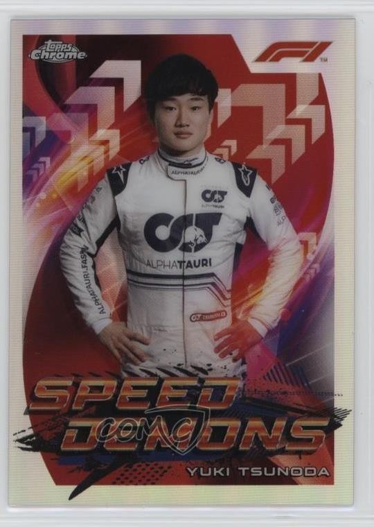 2022 Topps Chrome Formula 1 Speed Demons Yuki Tsunoda #SD-YT u0u