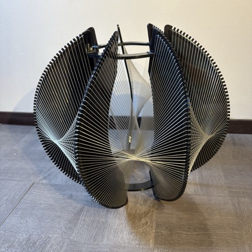 Lámpara Colgante Mediados de Siglo Moderna Estilo Paul Secon Humo Lucite Pantalla Años 60 - Imagen 10 de 17