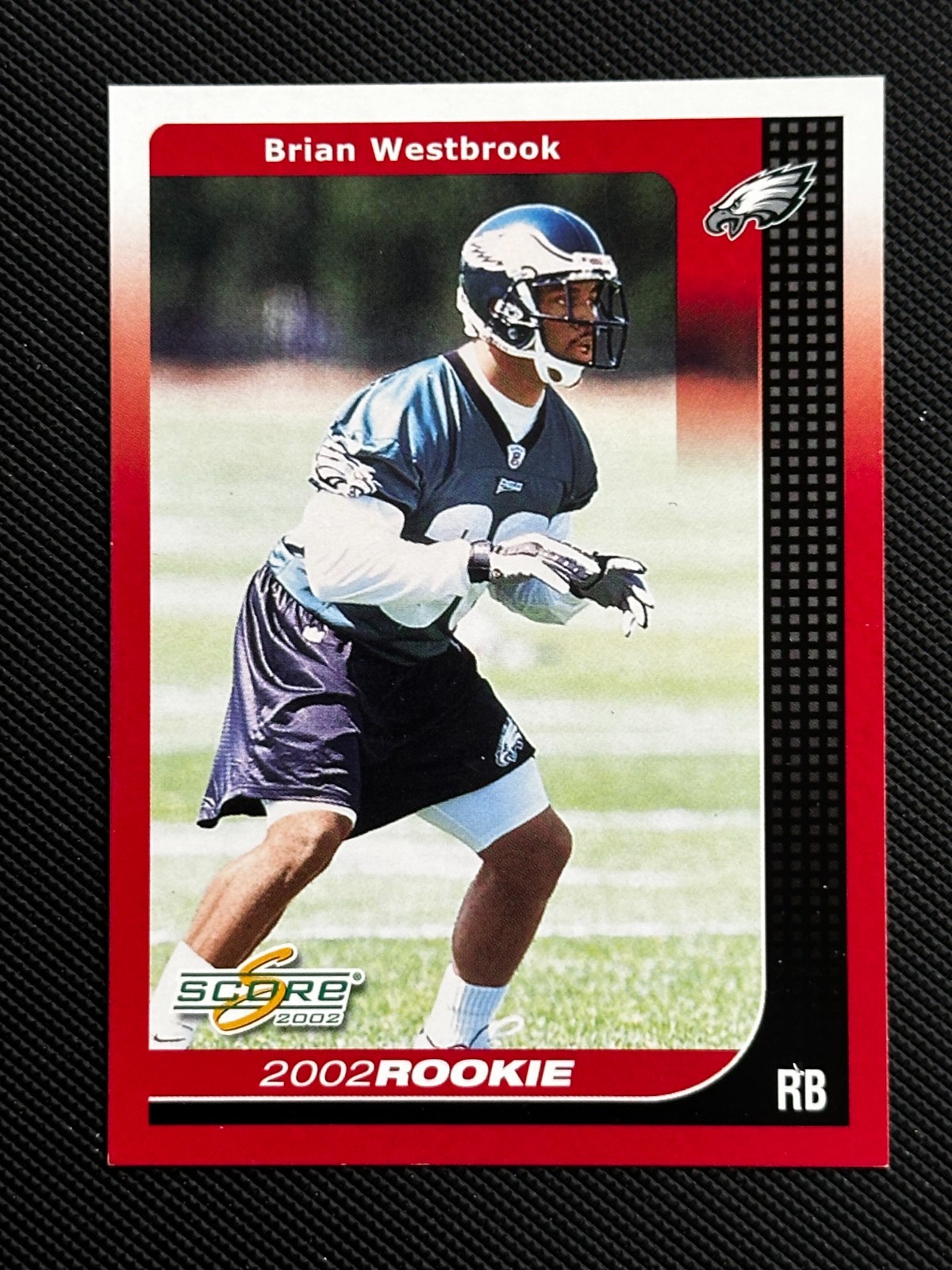2002 Score #292 Brian Westbrook RC Philadelphia Eagles Football Card