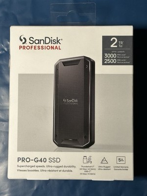 SANDISK Professional 2TB PRO-G40 SSD - Up to 2700MB/s, Thunderbolt 3