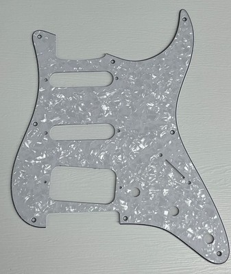 White Pearl Pickguard Scratch Plate Fit Fender 57 Stratocaster 8-Hole HSS Guitar