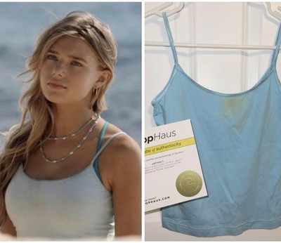indiana evans blue lagoon dress Blue Lagoon: The Awakening - Emma Robinson Indiana Evans Used Wardrobe  w/COA