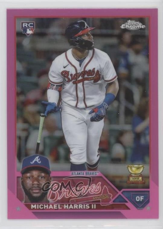 2023 Topps Chrome Pink Refractor Michael Harris II #79 05ns