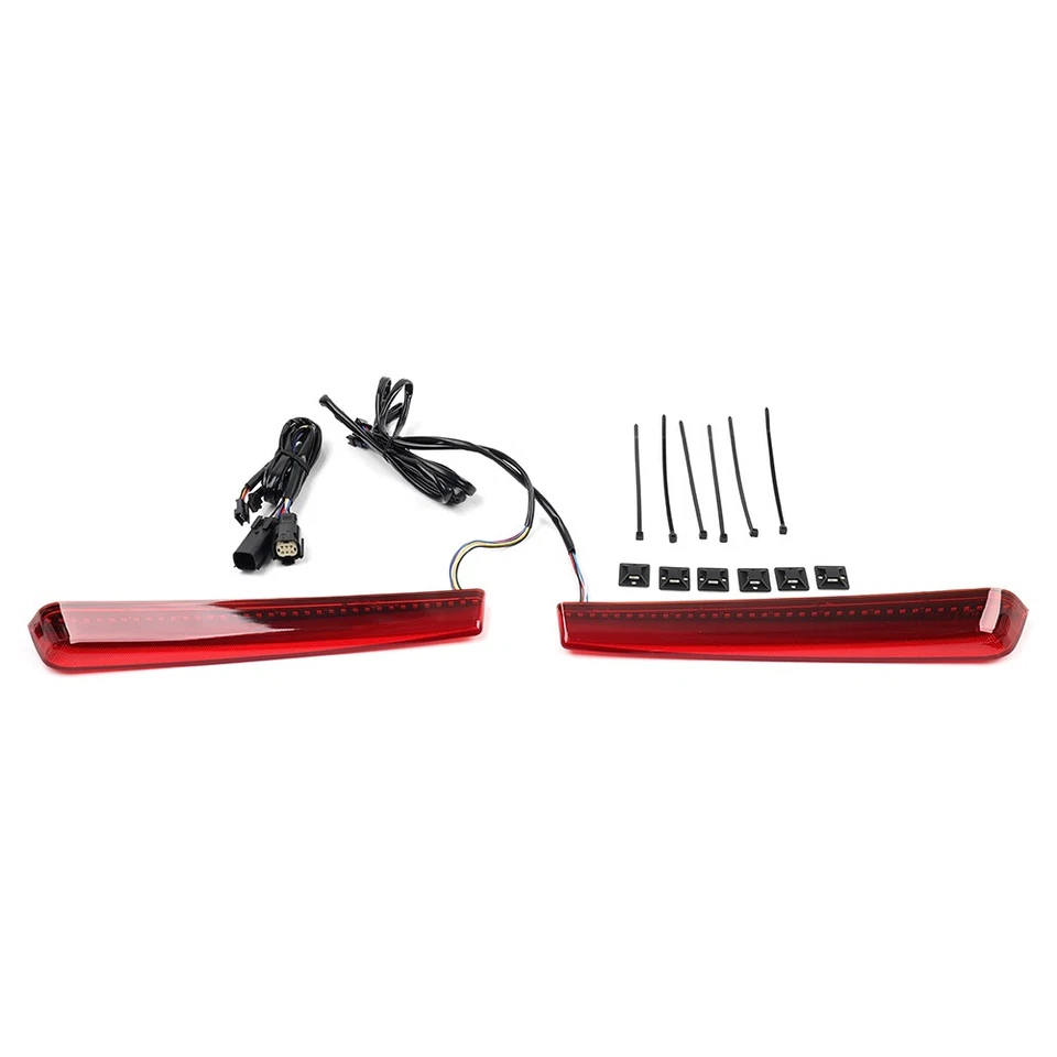 LED Saddlebag Side Marker Light For Harley Touring Street Glide 2014-2023 Red - Image 2 of 4