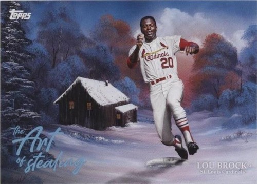 2025 Topps X Bob Ross Art of Stealing Lou Brock /75 | eBay