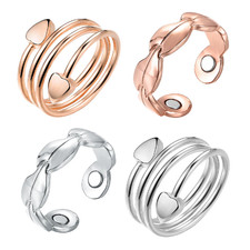 Biomag Copper Ring For Women For Lymphatic Drainage 99.99 Pure Copper Magnetic