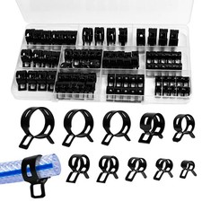 80pcs Vacuum Hose Clamps Assortment Kit Spring Hose Clamps For 6mm To 18mm S...