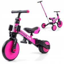 4in1 Kinderfahrzeug Mädchen 12m+ Dreirad Lauflernrad Pink