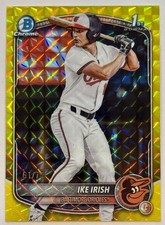 2025 Bowman Draft Chrome Ike Irish 1st Yellow Geometric Refractor #61/75 #BDC-16