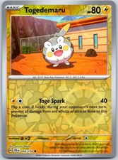 Togedemaru 050/159 Common Journey Together Pokemon Reverse Holo Near Mint