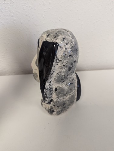 Handcrafted Derpy Ceramic Bassett Hound Dog Canine Figurine Hobbyist vintage 5in - Picture 6 of 12