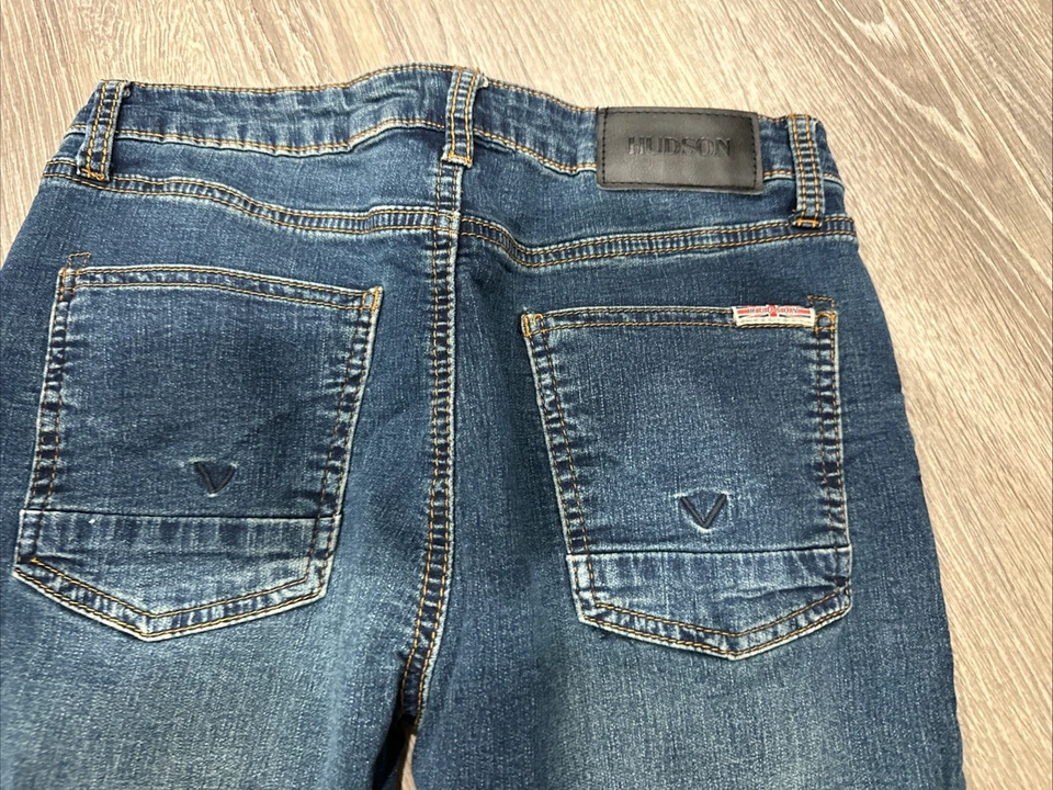 Hudson Skinny Jeans Dark Wash Denim Everyday Casual Kids Size 16 - Image 4 of 4