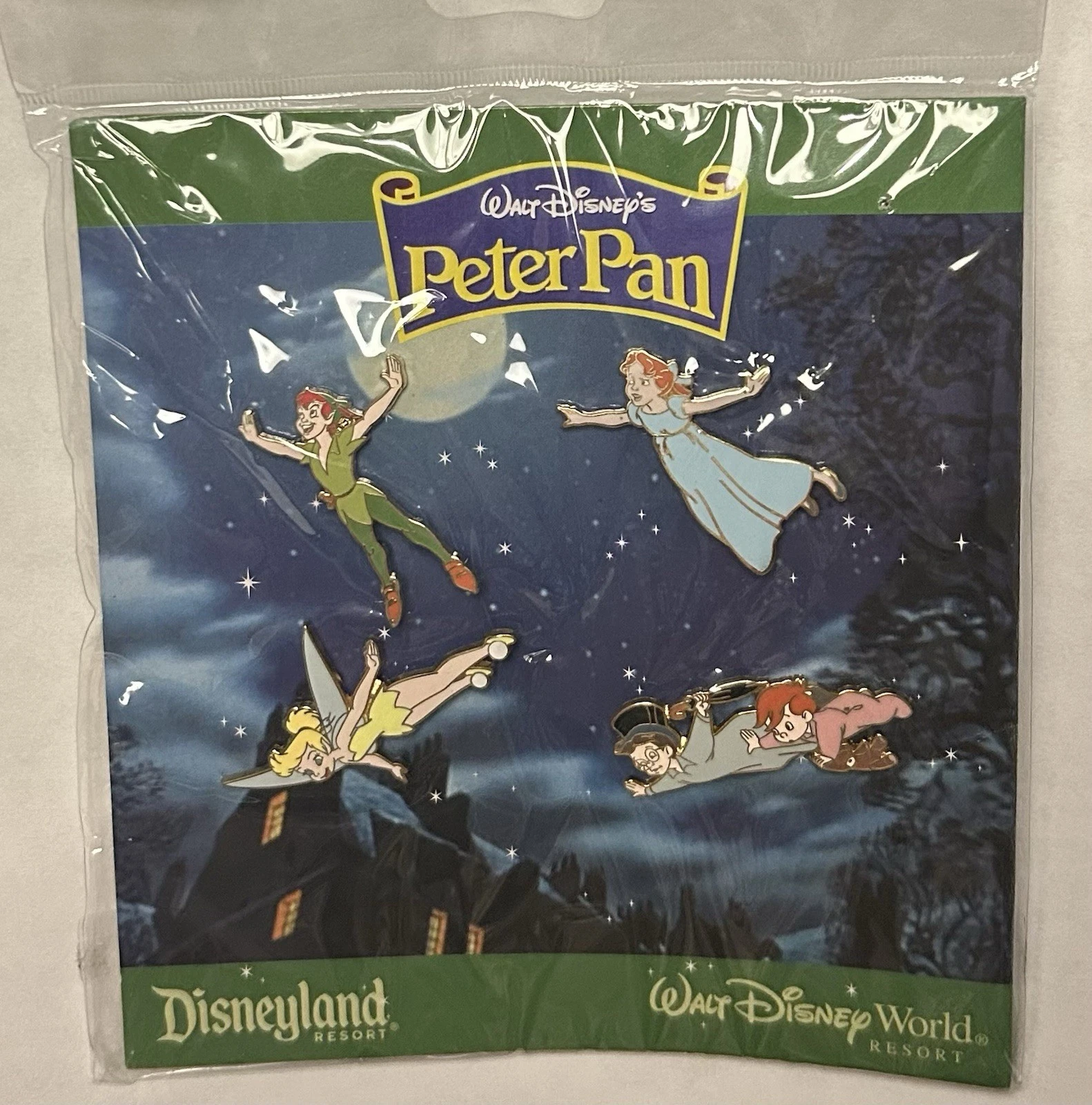 Disney - Peter Pan Booster 4 Pin Set - Tinker Bell John Michael Wendy