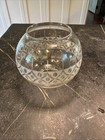 Vintage Original Wheel Cut Kerosene/Gas Glass Shade  — photo 2
