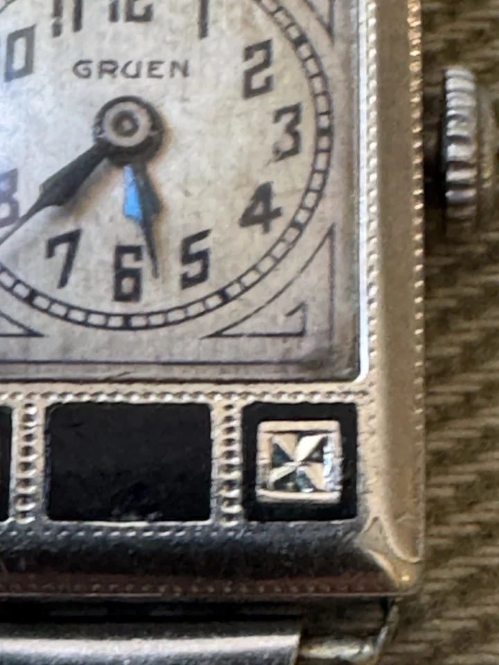 Reloj 14K Art Deco 1920’s - 30’s Gruen Damas Oro Blanco - Funciona Bien - 6 Gramos Foto 4 de 4